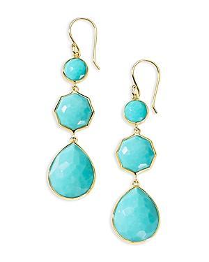 Womens Rock Candy Small Crazy 8S 18K Green Gold & Amethyst Drop Earrings Product Image