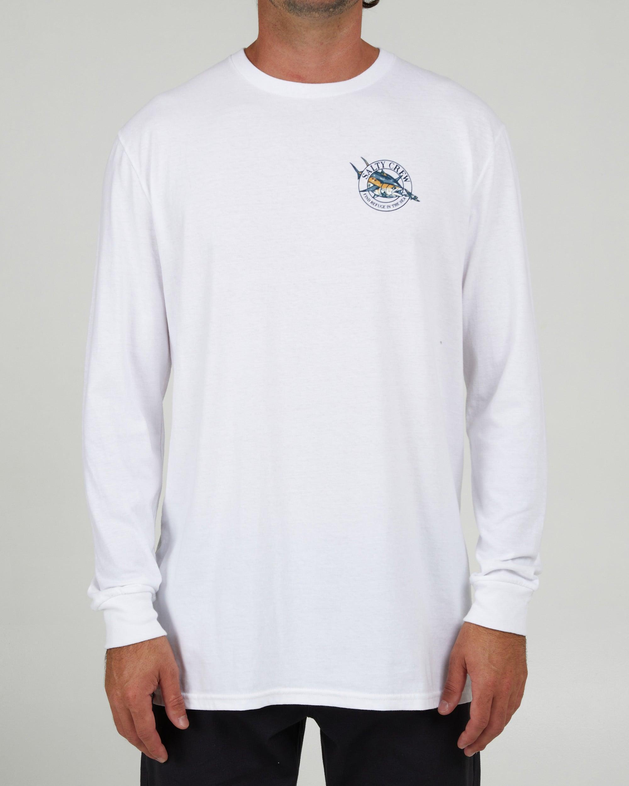 Chaser White L/S Classic Tee Male Product Image