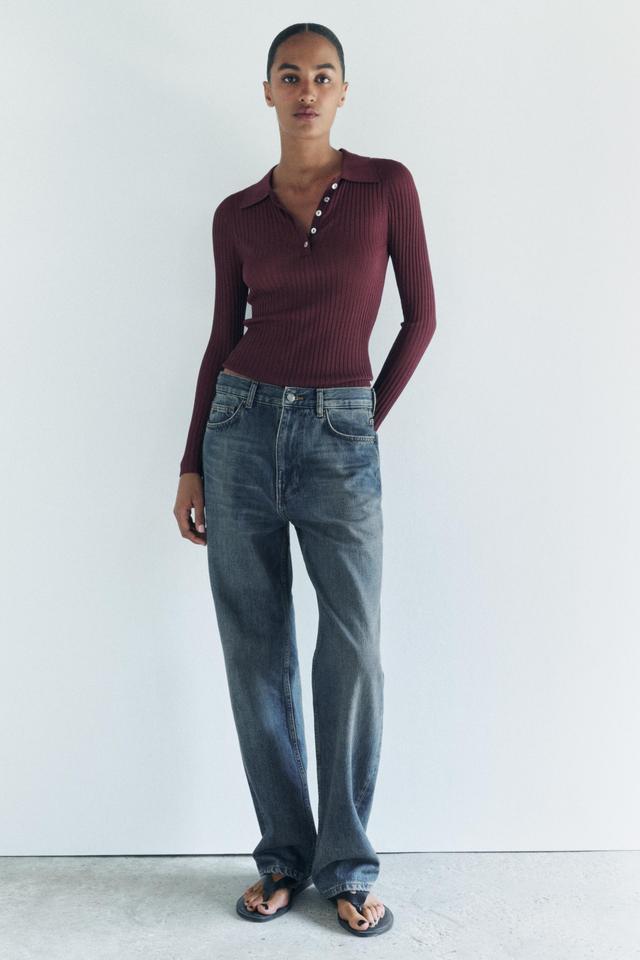 RELAXED MID WAIST JEANS ZW COLLECTION Product Image