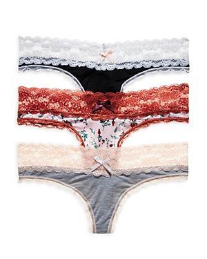 Honeydew Intimates 3-Pack Lace Thong Product Image