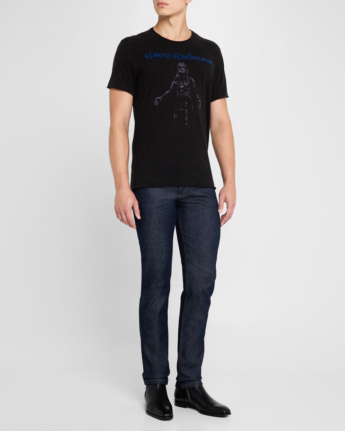 Mens Ozzy Raw-Edge T-Shirt Product Image