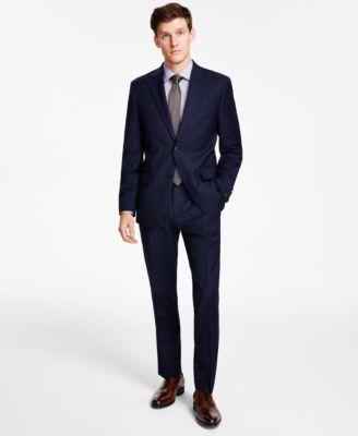 Tommy Hilfiger Mens Modern Fit Th Flex Stretch Plaid Wool Blend Suit Separates Product Image