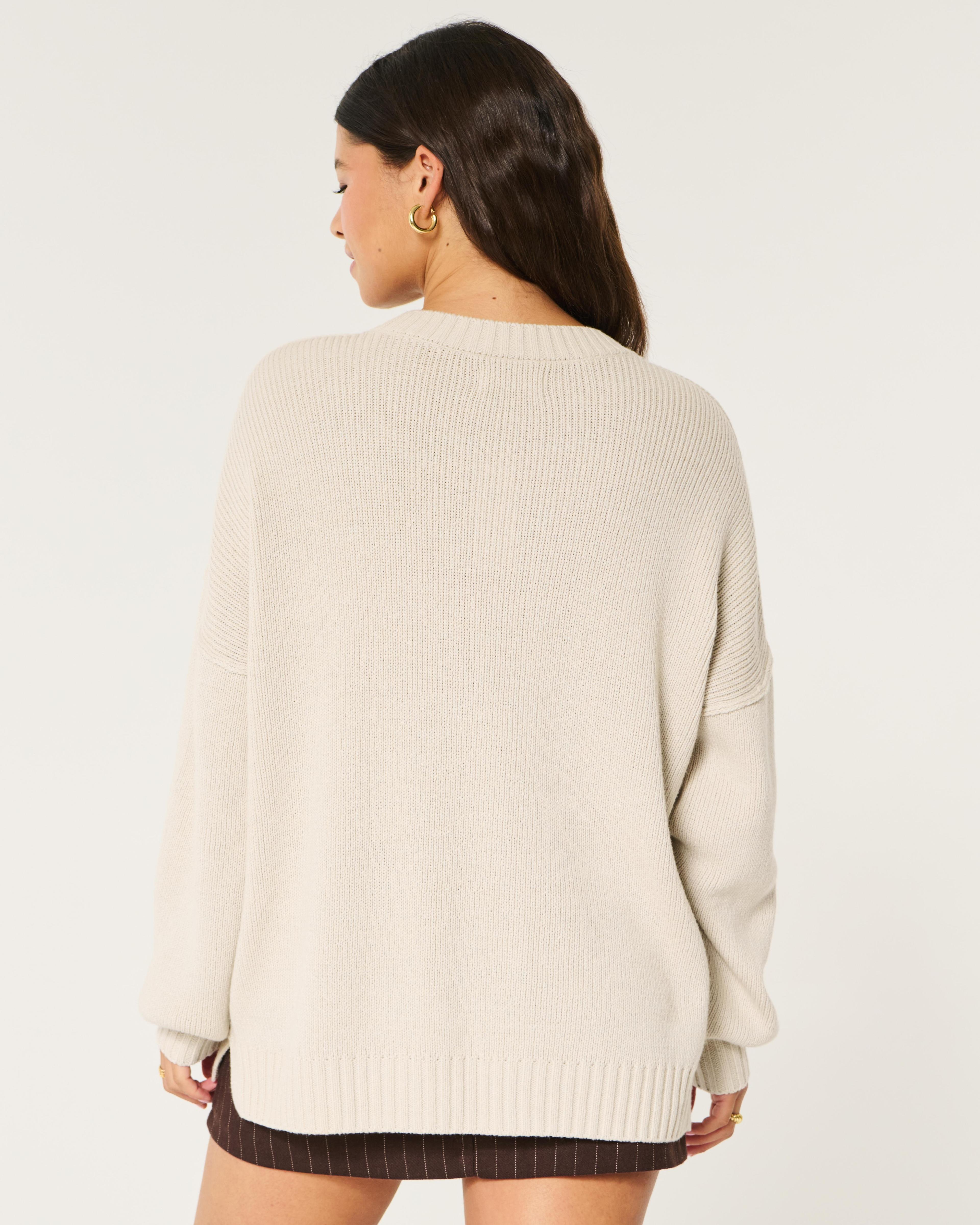 Oversized Crew Sweater Product Image