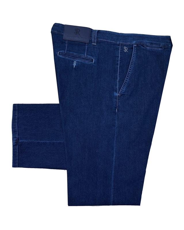 Mens Smooth Dark-Wash Jeans Product Image