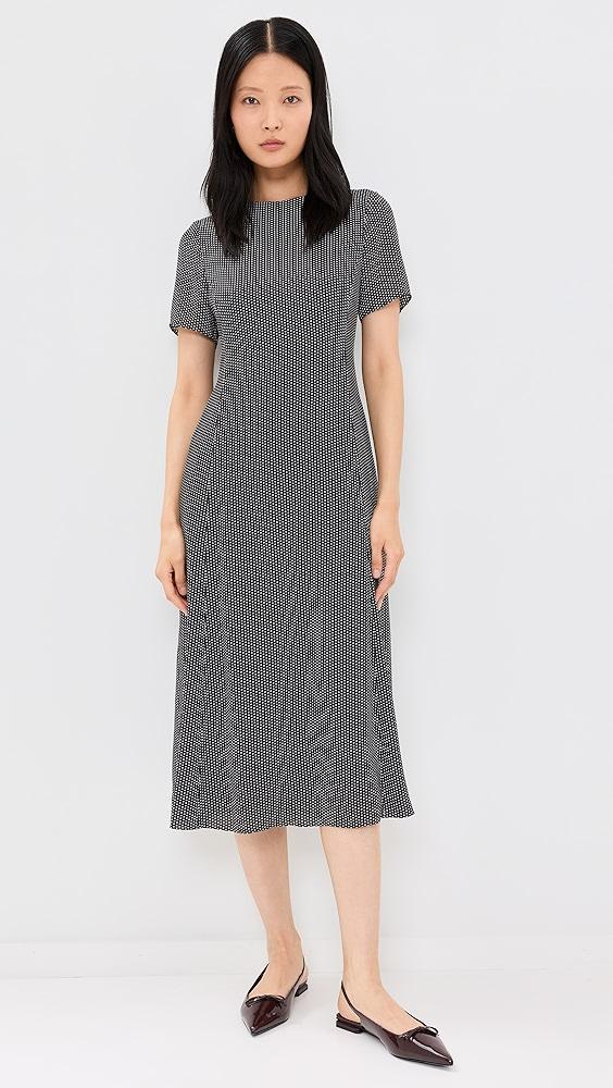 Theory Short Sleeve Flare Midi Dress | Shopbop Product Image