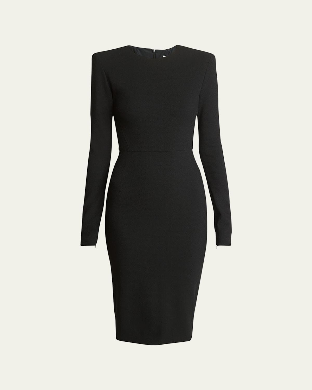 Sheath Wool Midi Dress Product Image