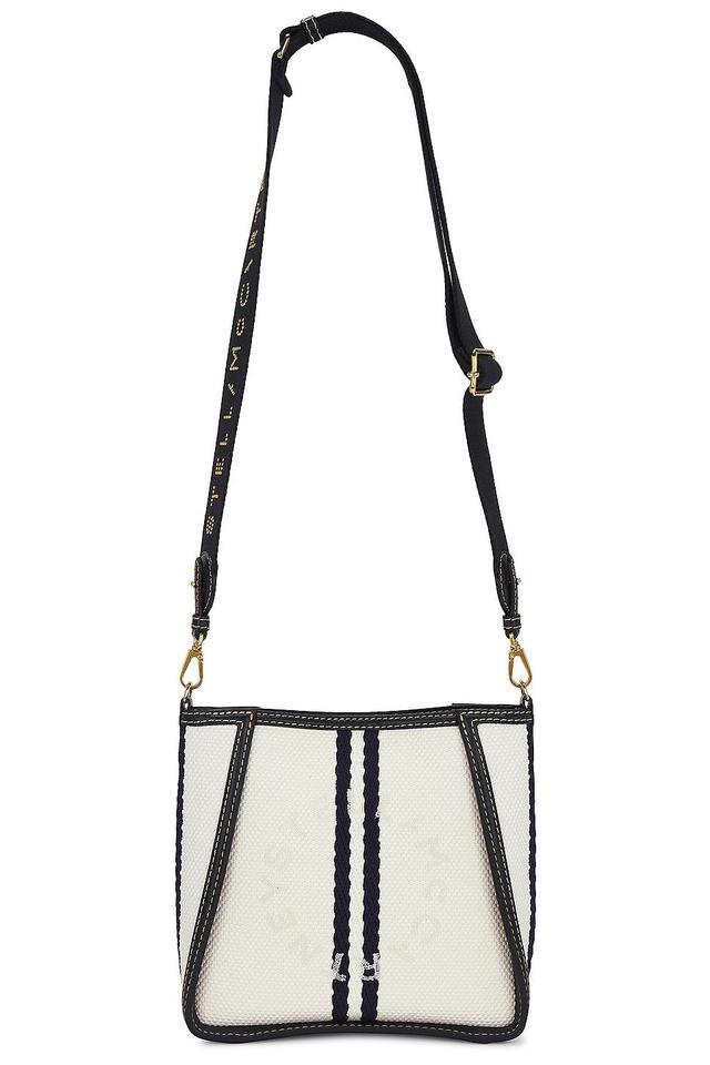 Stella McCartney Striped Cotton Mini Crossbody Bag White.. Product Image