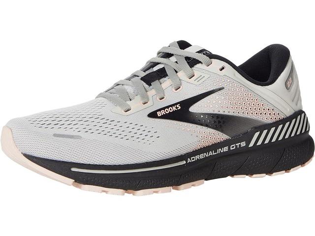 Brooks SINGLE SHOE - Adrenaline GTS 22 (Grey/Rose/Black) Women's Shoes Product Image