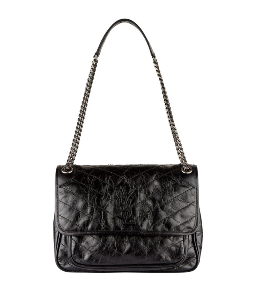 SAINT LAURENT Medium Niki Leather Shoulder Bag In Black Product Image