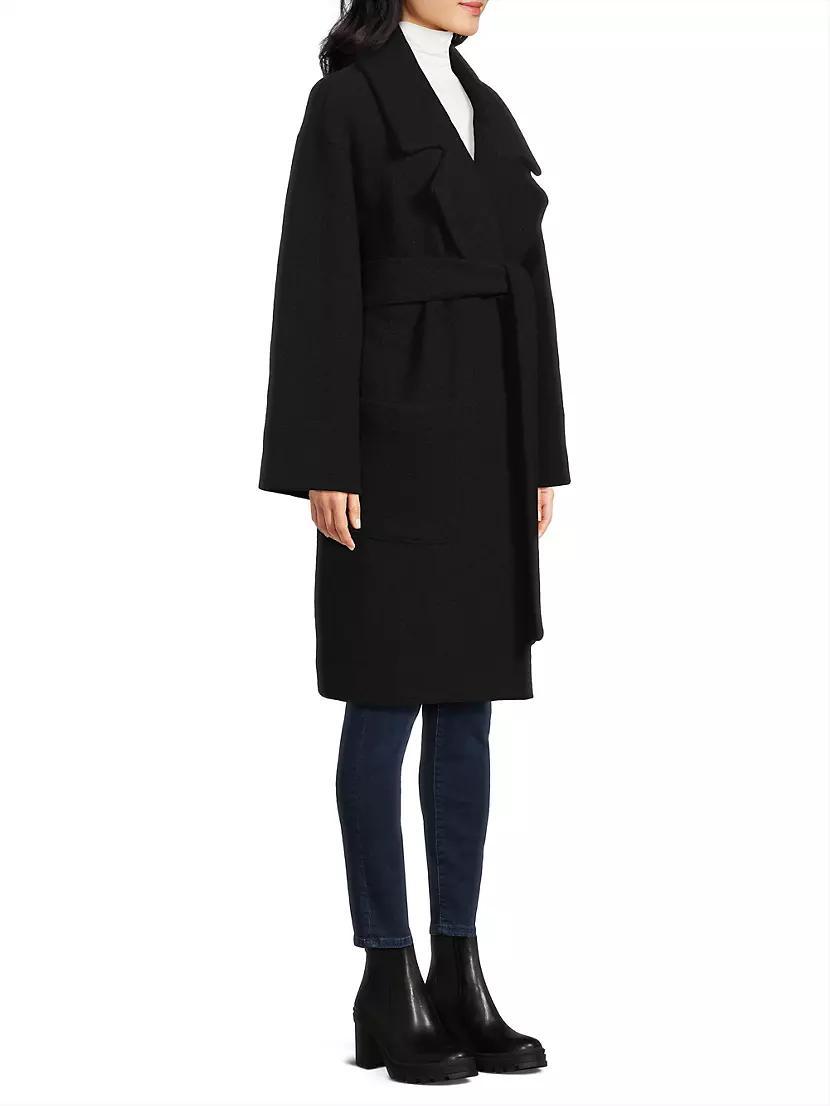 Womens Boiled Wool Coat Product Image