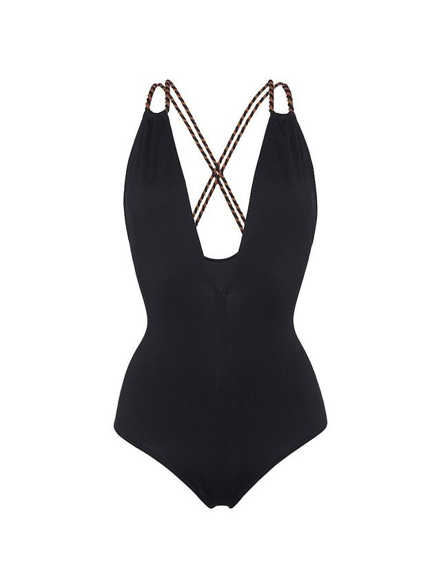 Womens Pirouette Plunge One-Piece Swimsuit Product Image