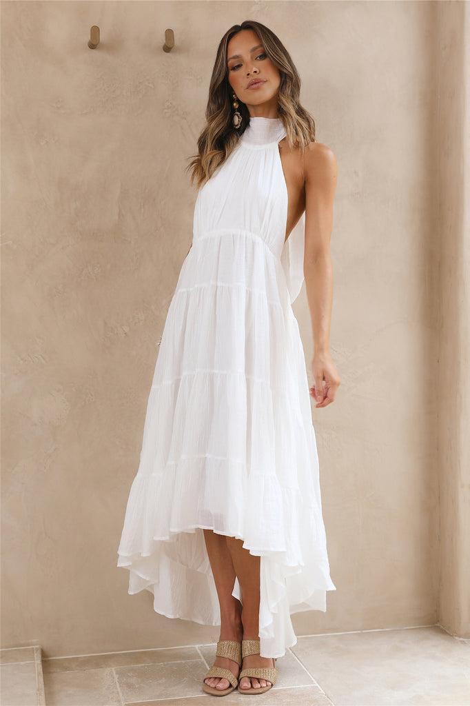 Spring Sunsets Maxi Dress White Product Image