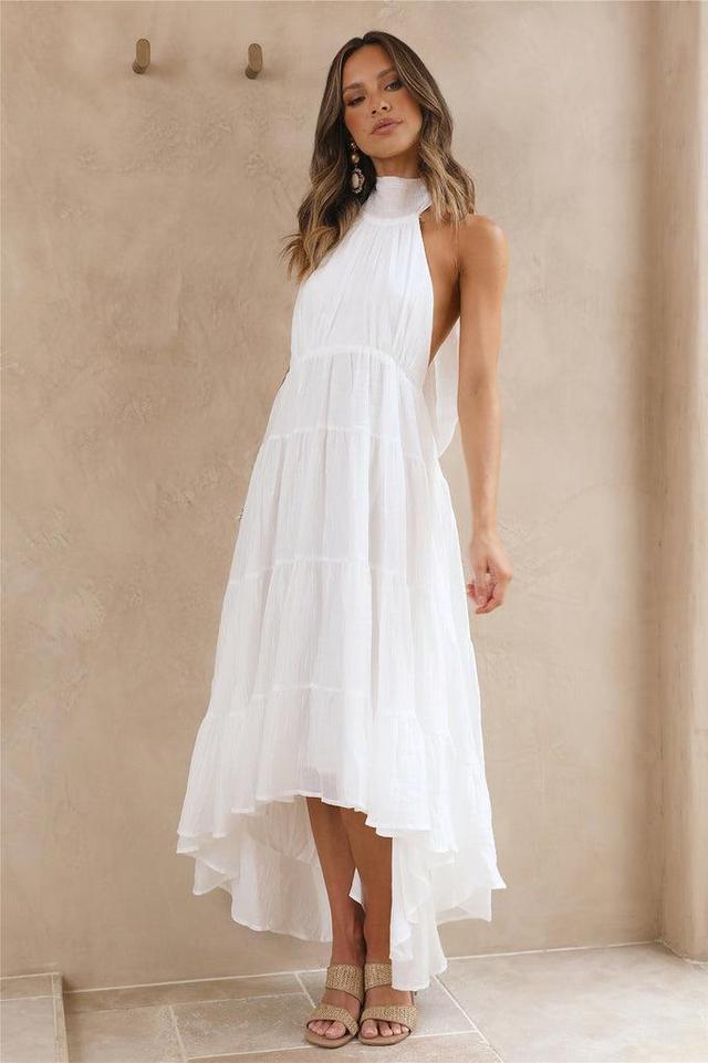 Spring Sunsets Maxi Dress White Product Image