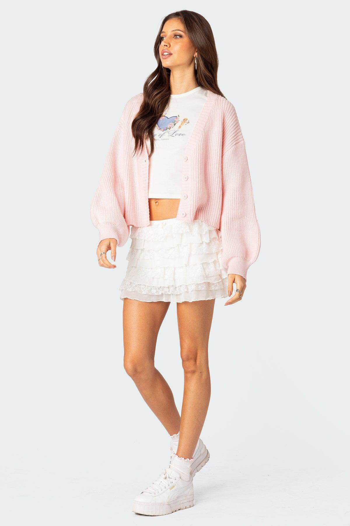 Adeena Layered Ruffle Mini Skirt Product Image