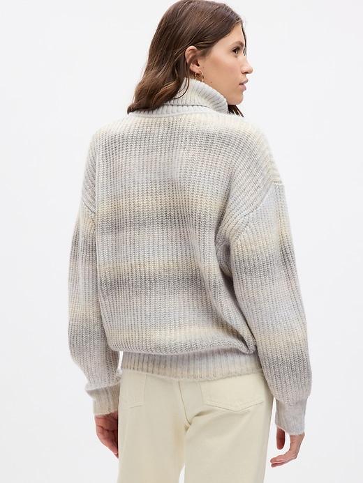 Shaker-Stitch Turtleneck Sweater Product Image