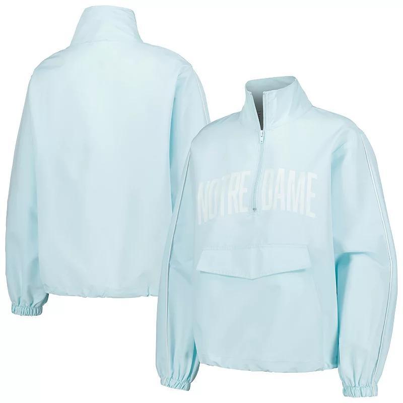 Womens Lusso Blue Notre Dame Fighting Irish Parker Quarter-Zip Rain Tech Jacket Product Image