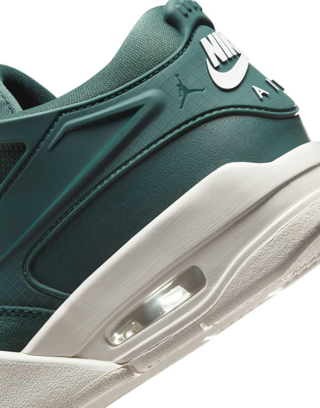 Nike Air Jordan 4 RM sneakers in green and white  Product Image