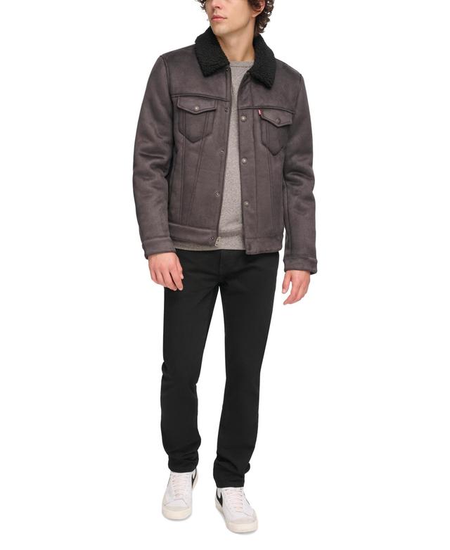 levis Faux Shearling Lined Trucker Jacket Product Image