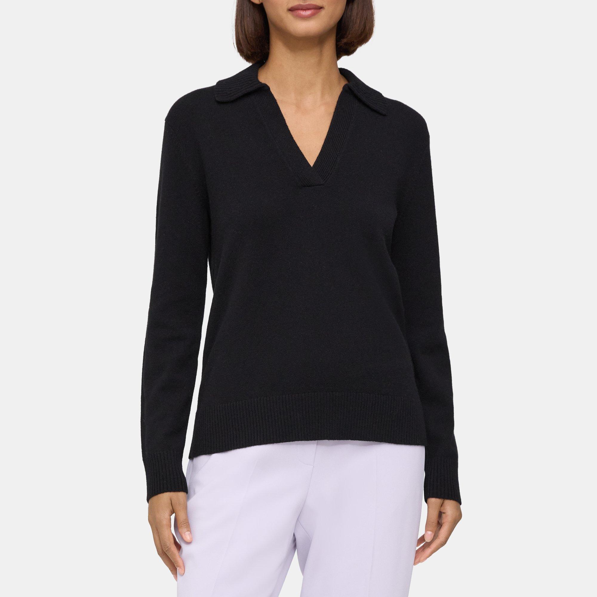 Cashmere Polo Sweater | Theory Outlet Product Image