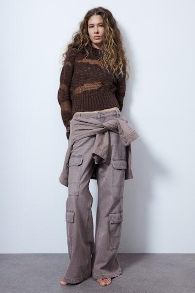 Sheer-Panel Sweater Product Image