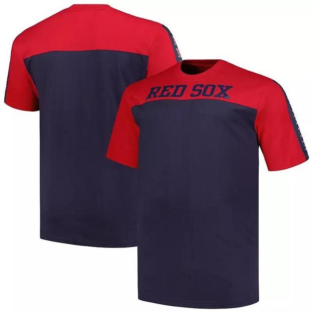 Mens Profile /Navy Boston Sox Big & Tall Yoke Knit T-Shirt Product Image