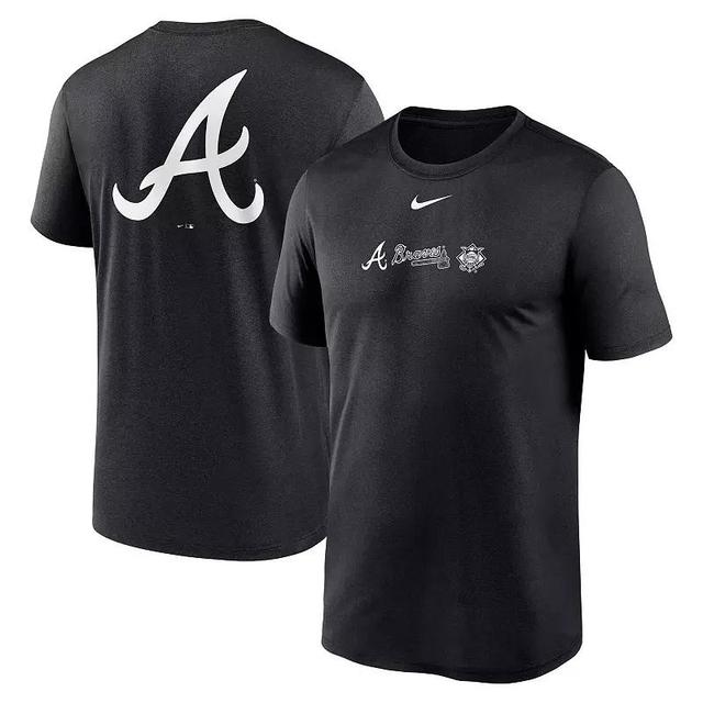 Mens Nike Atlanta Braves Fashion Over Shoulder Logo Legend T-Shirt Product Image