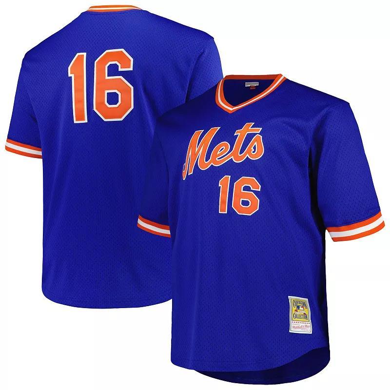 Mens Profile Dwight Gooden Royal New York Mets Big & Tall Cooperstown Collection Mesh Batting Practice Jersey Product Image