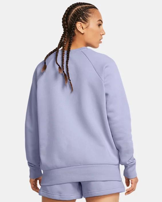 Womens UA Rival Fleece Crew Product Image