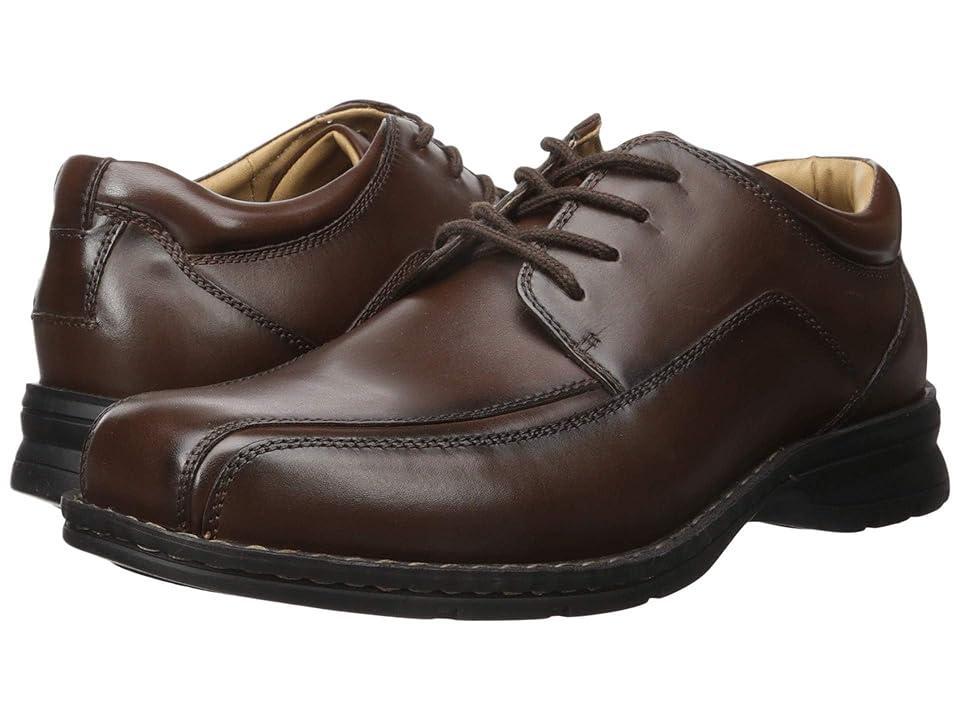 Dockers Trustee Moc Toe Oxford (Dark Tan Leather) Men's Lace-up Bicycle Toe Shoes Product Image