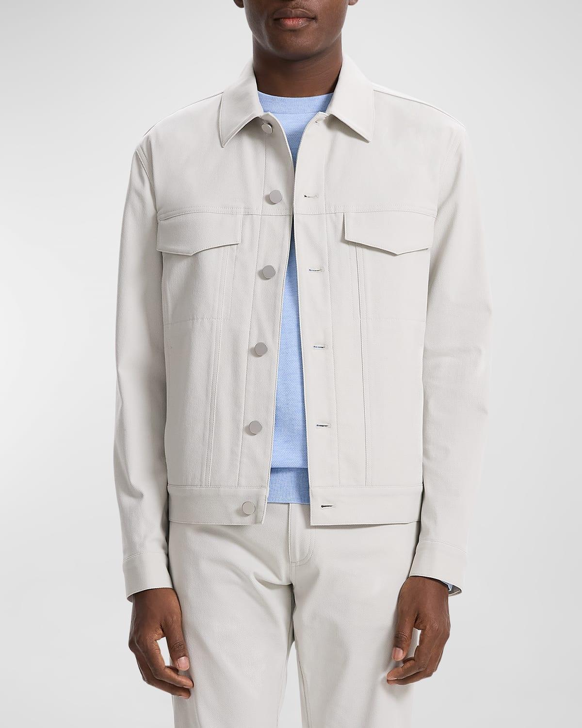 Theory River Trucker Jacket in Neoteric Twill  male Product Image