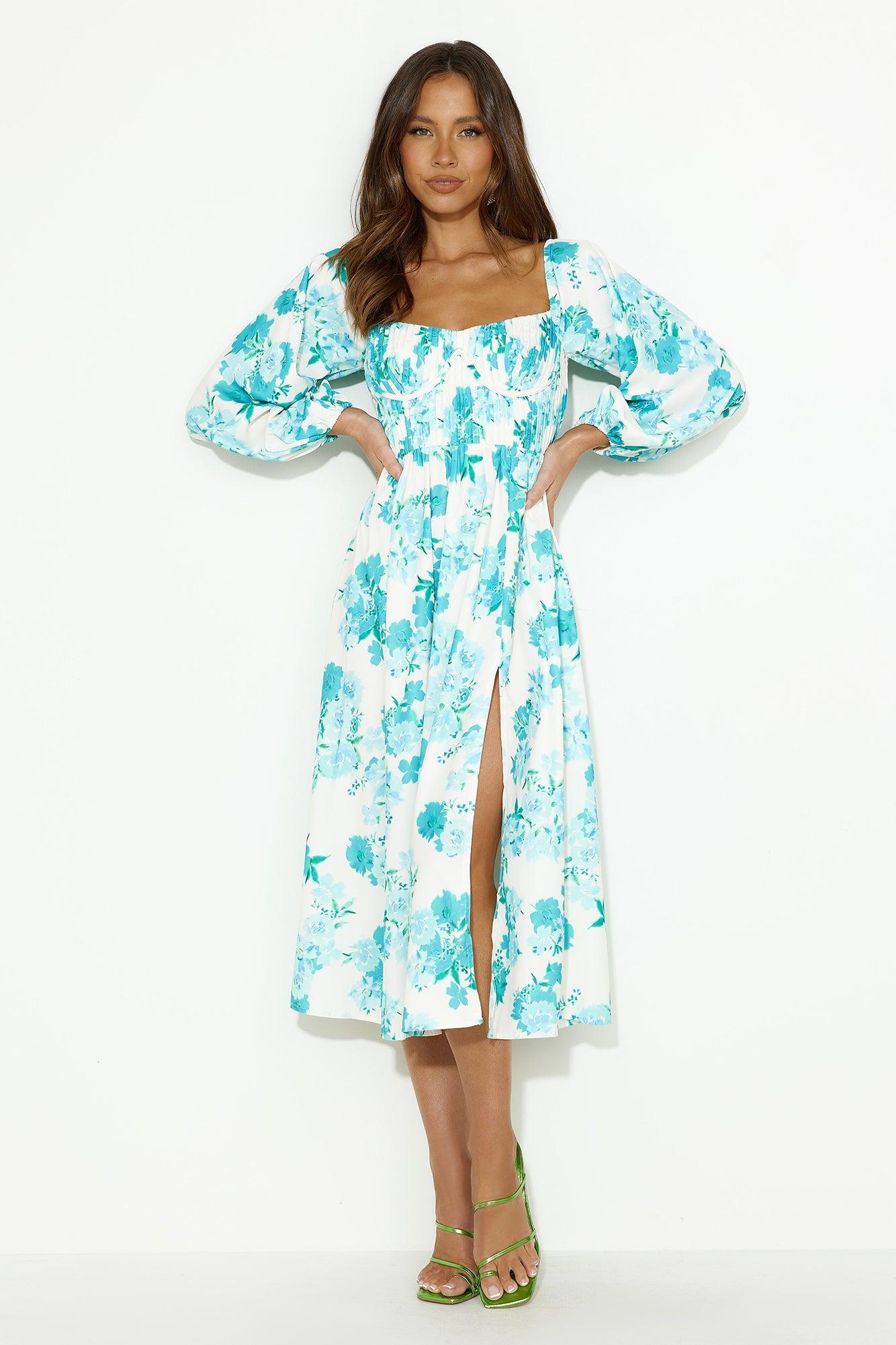 Seeking Fun Midi Dress Green Product Image