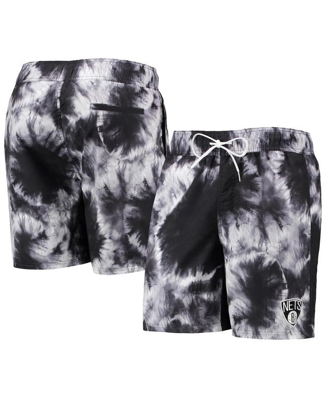 Mens G-Iii Sports By Carl Banks Black Brooklyn Nets Splash Volley Swim Shorts Product Image