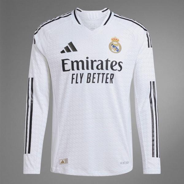 Real Madrid 24/25 Long Sleeve Home Authentic Jersey Product Image