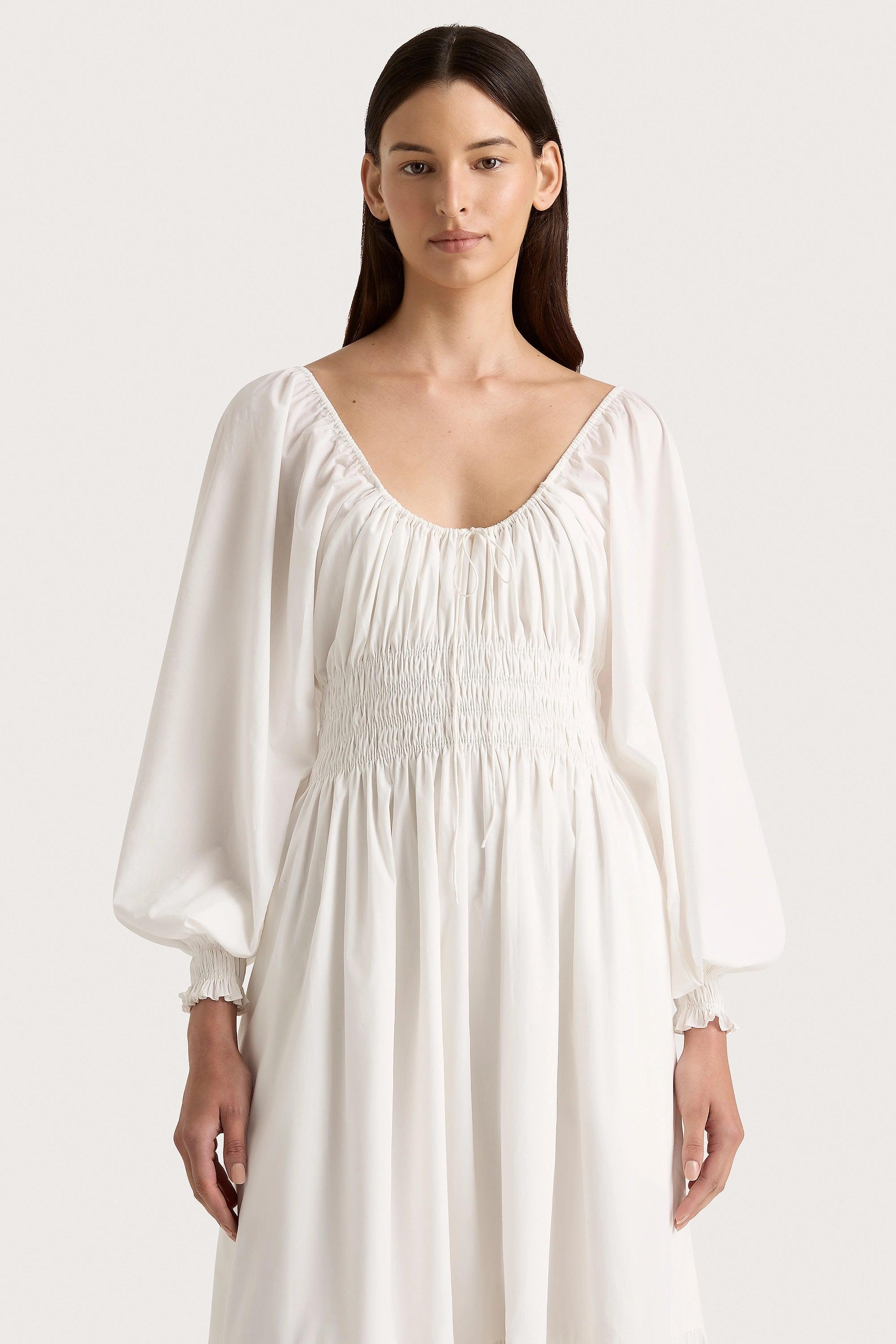 Fleur Maxi Dress White Product Image