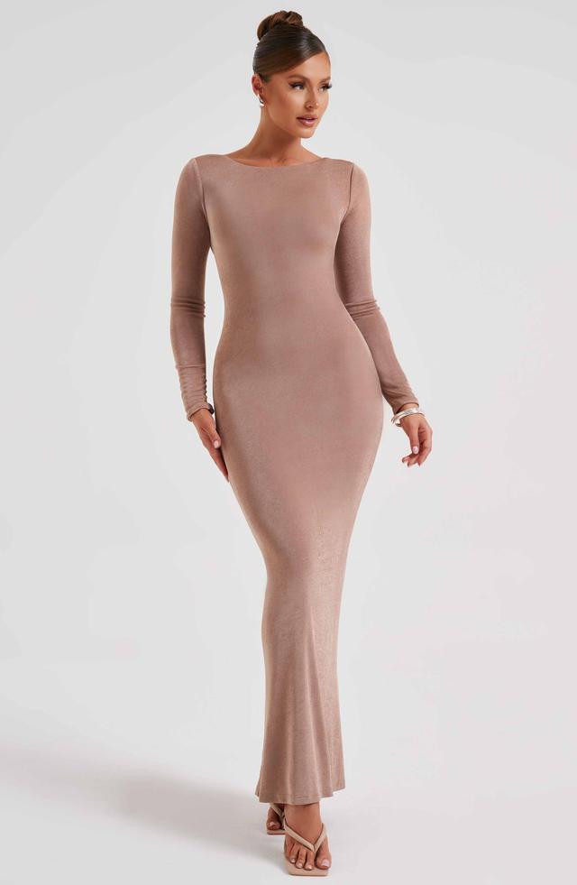 Anastassia Maxi Dress - Chocolate Product Image