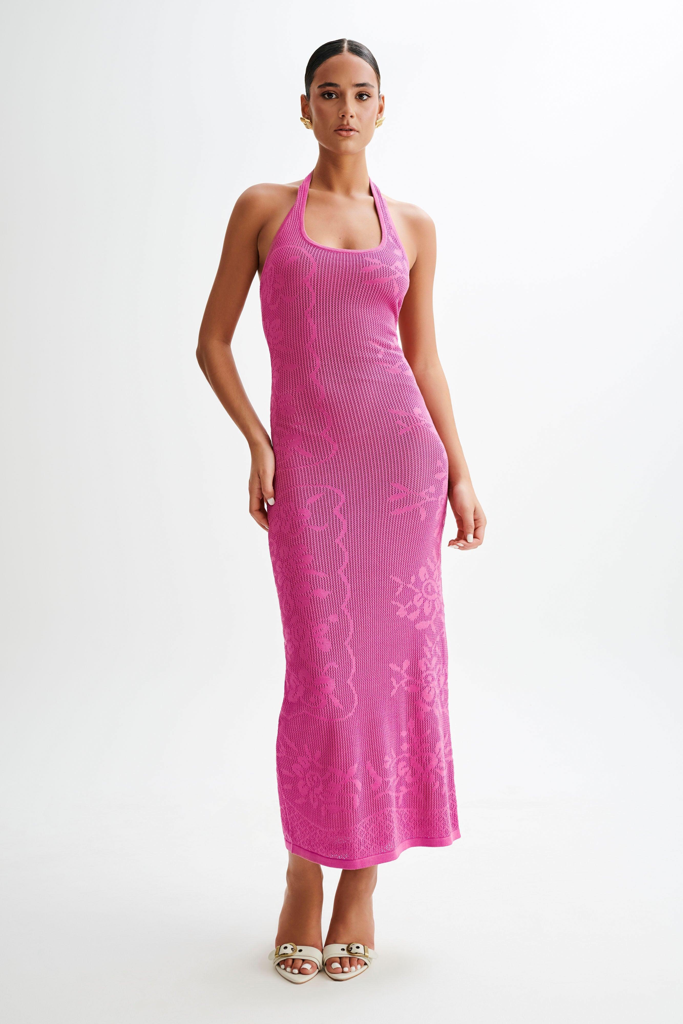 Patrizia Knit Halter Maxi Dress - Violet product image