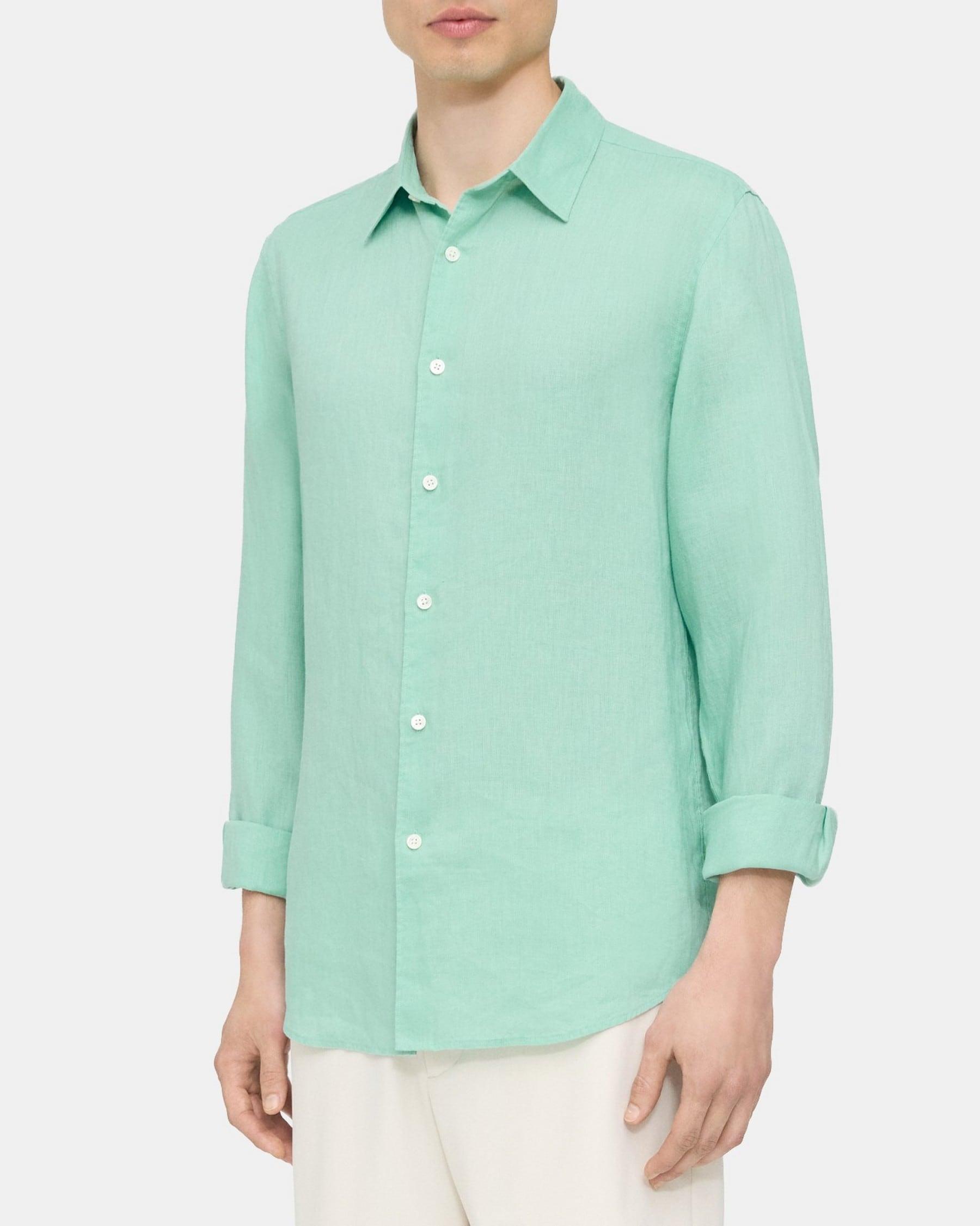 Standard-Fit Shirt in Relaxed Linen Product Image