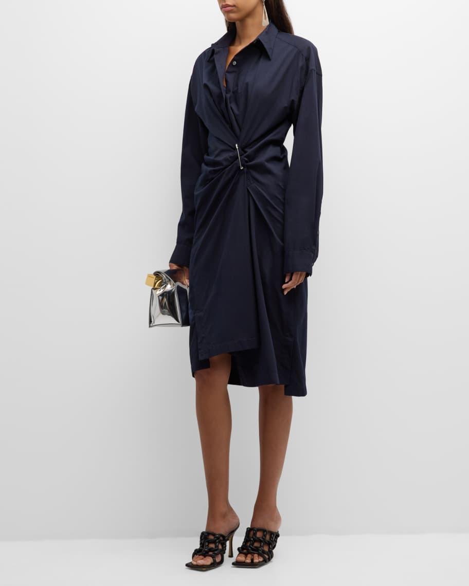 Delicks Wrap Shirtdress with Pin Detail Product Image