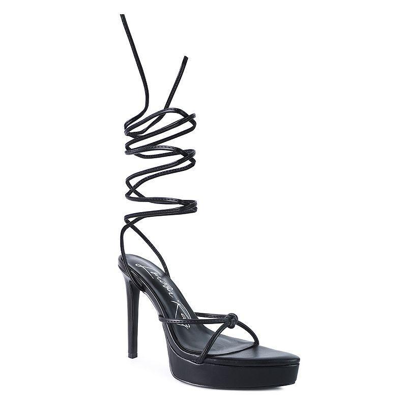 London Rag Womens High Heel Lace-Up Sandals Product Image