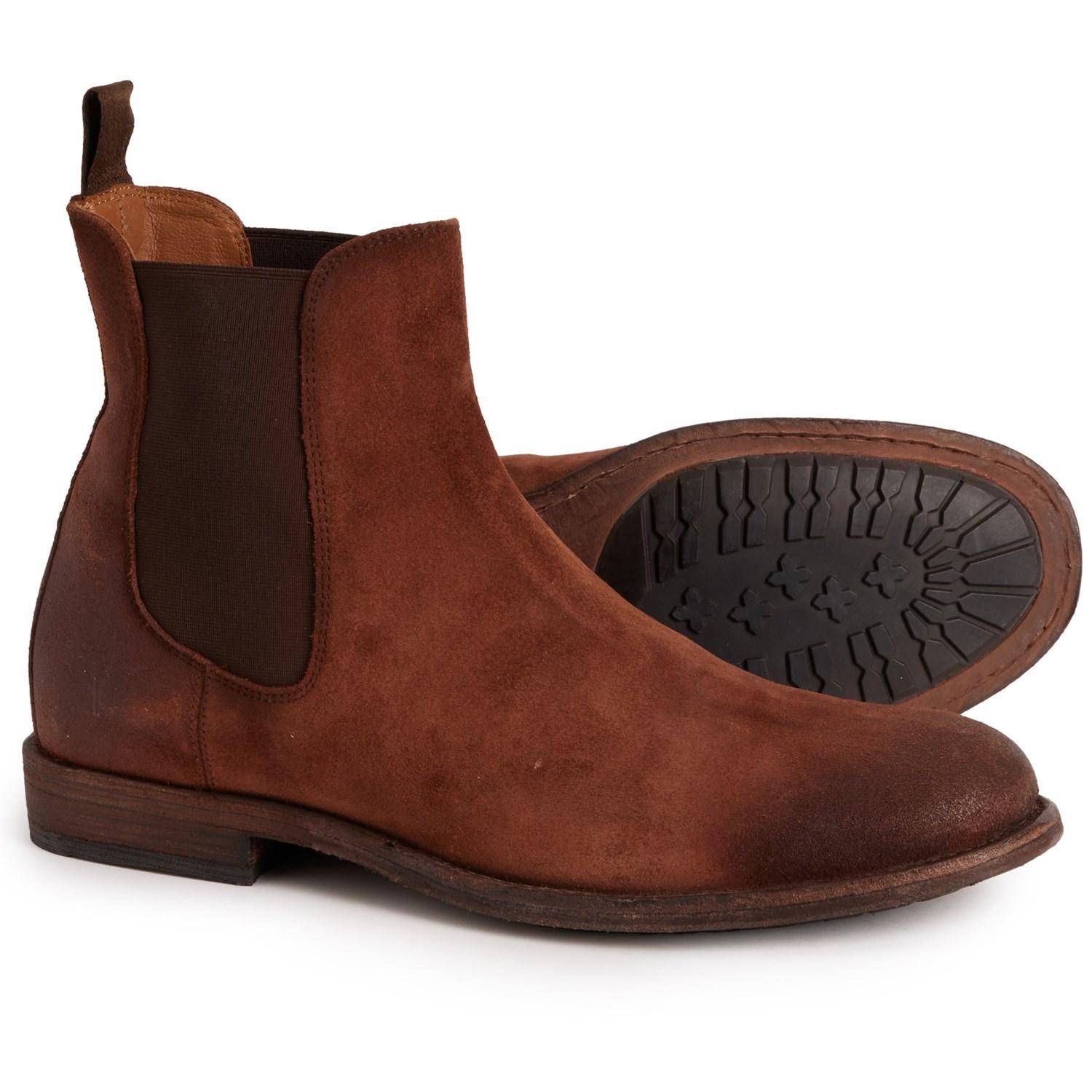 Frye Tyler Chelsea Boots - Suede (For Men) Product Image