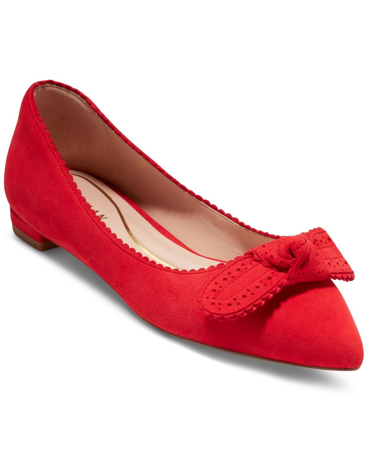 Cole Haan Womens Bellport Bow Skimmer Flats Product Image