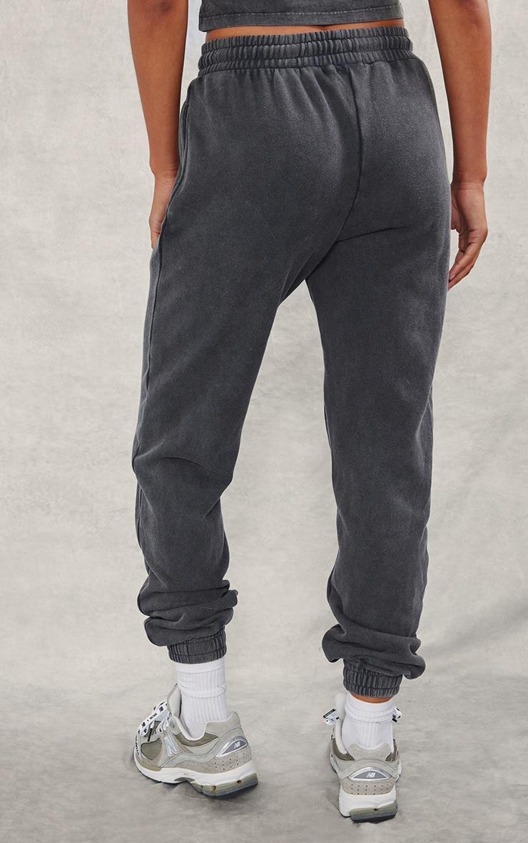 Charcoal High Waisted Cuffed Sweatpants Product Image