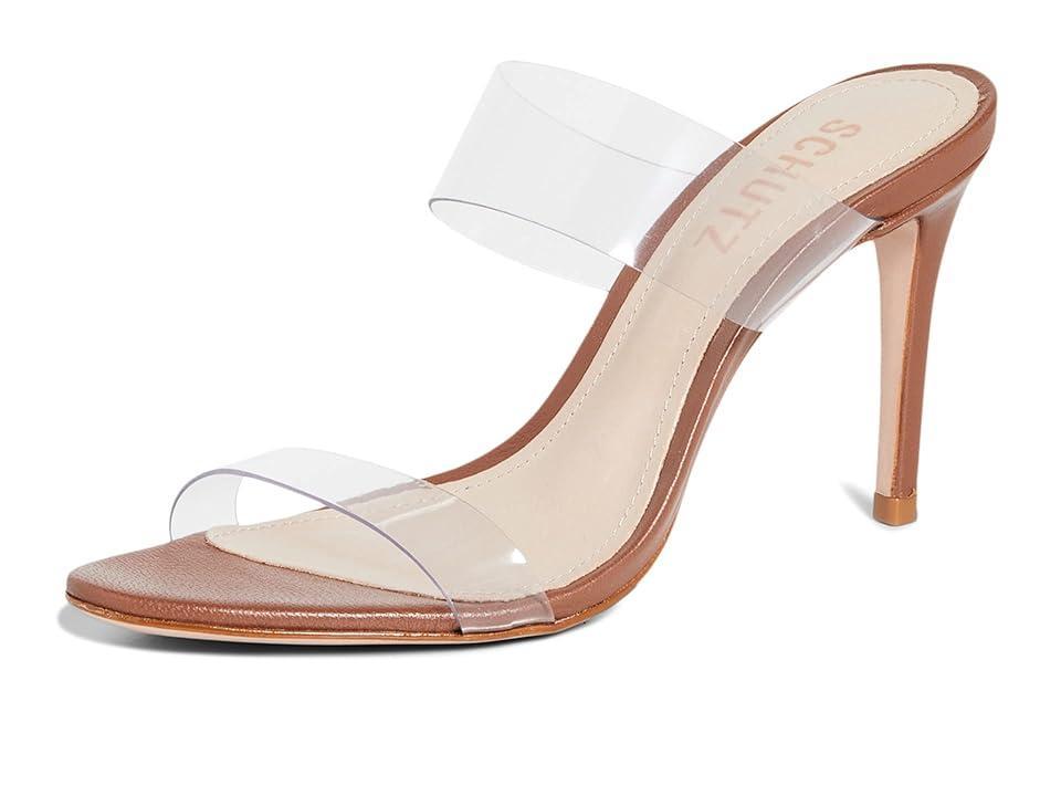 Schutz Ariella Clear Vinyl Dress Slides Product Image