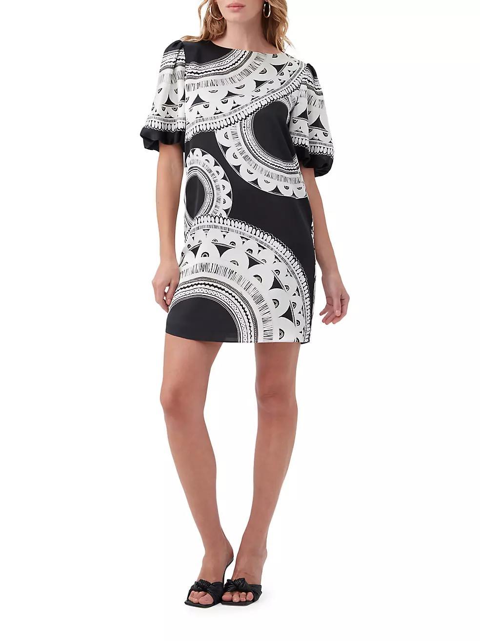 Luv Printed Short-Sleeve Minidress Product Image