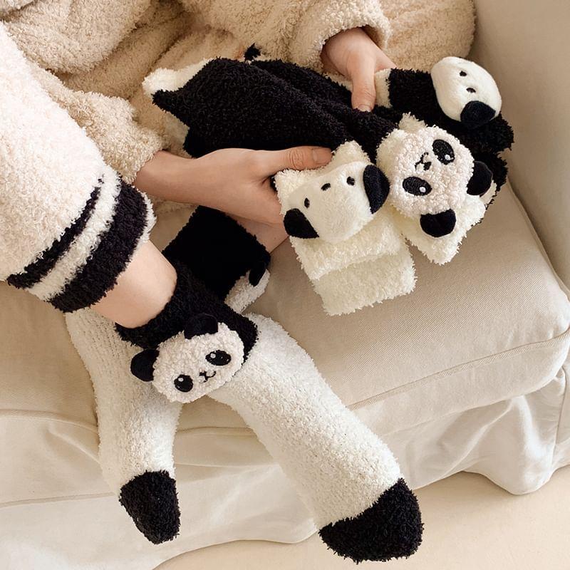 Animal Two Tone Fleece Socks / Set Product Image