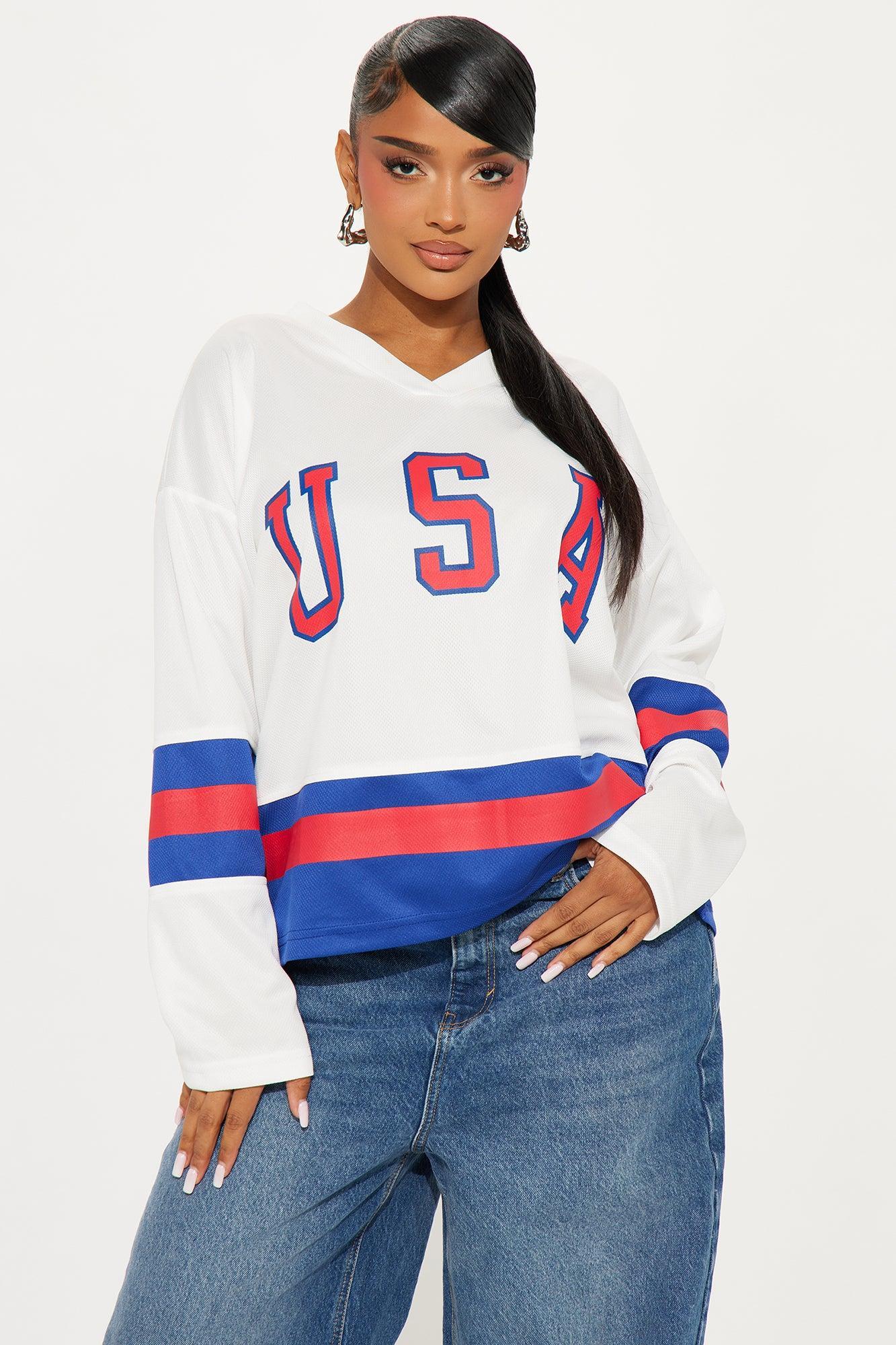 American Made Oversized Jersey - White/combo Product Image