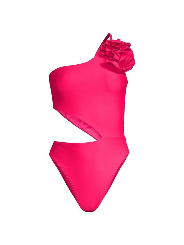 Ramy Brook Nyomi Ruffle Cutout One-Piece Swimsuit Product Image