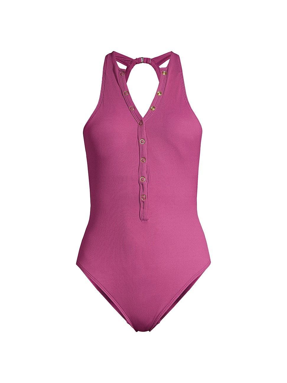 Robin Piccone Amy Rib One-Piece Swimsuit Product Image