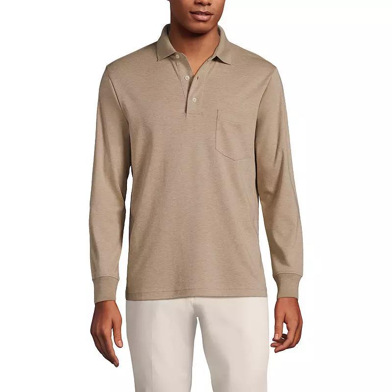 Mens Lands End Classic-Fit Super Soft Supima Pocket Polo Product Image