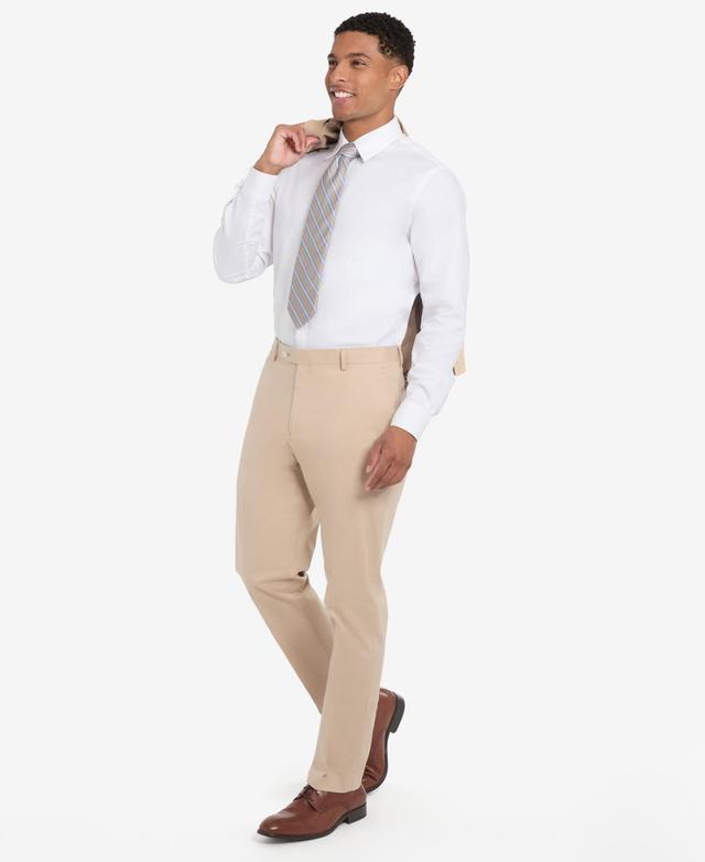 Tommy Hilfiger Mens Modern-Fit Solid Cotton Pants Product Image